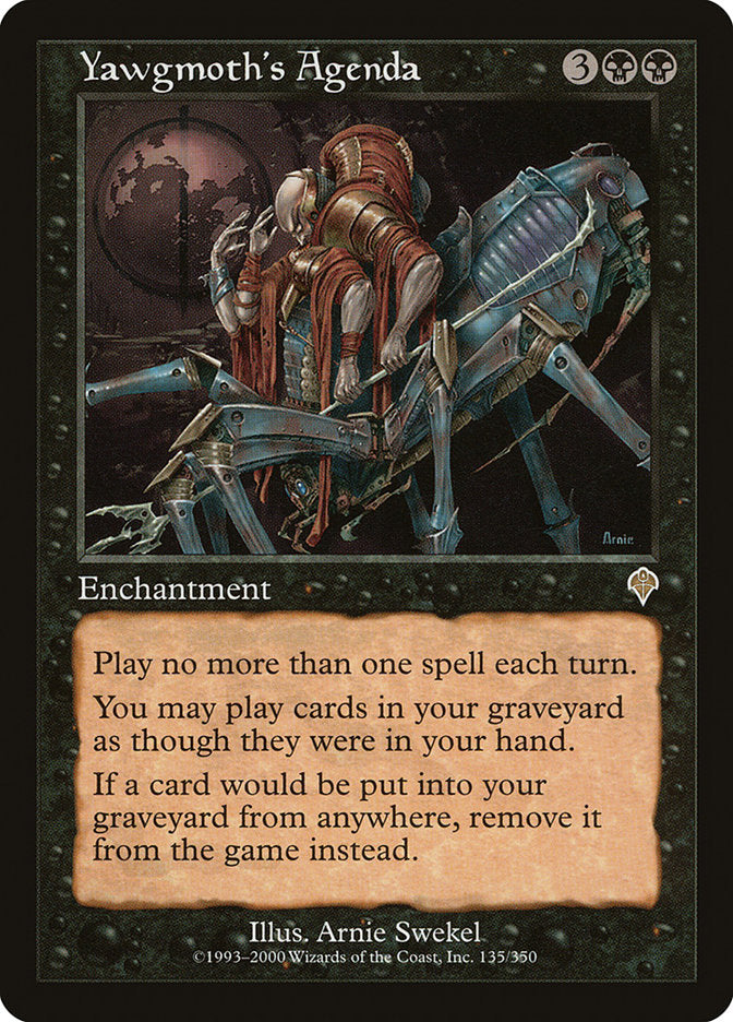 Yawgmoth's Agenda [Invasion] | Good Games Morley