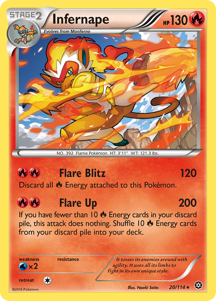 Infernape (20/114) [XY: Steam Siege] | Good Games Morley
