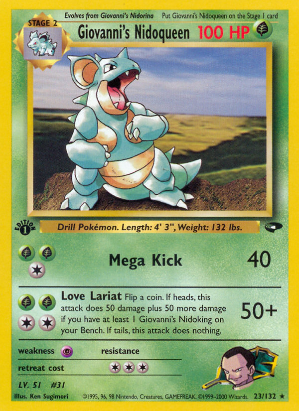 Giovanni's Nidoqueen (23/132) [Gym Challenge 1st Edition] | Good Games Morley