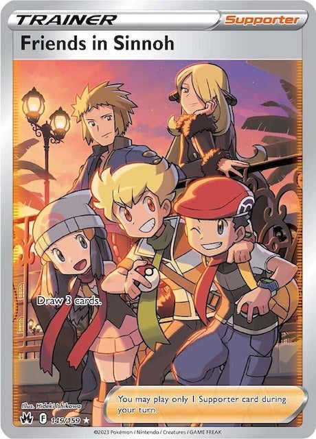 Friends in Sinnoh (149/159) (Full Art) [Sword & Shield: Crown Zenith] | Good Games Morley