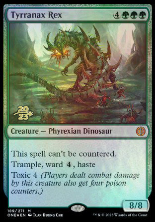 Tyrranax Rex [Phyrexia: All Will Be One Prerelease Promos] | Good Games Morley