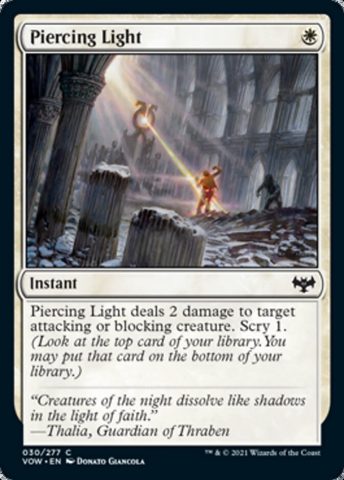 Piercing Light [Innistrad: Crimson Vow] | Good Games Morley