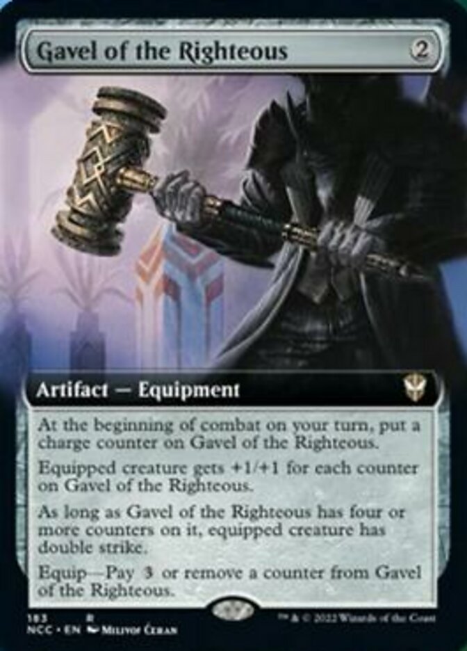 Gavel of the Righteous (Extended Art) [Streets of New Capenna Commander] | Good Games Morley