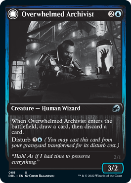 Overwhelmed Archivist // Archive Haunt [Innistrad: Double Feature] | Good Games Morley