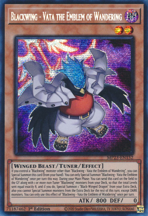 Blackwing - Vata the Emblem of Wandering [MP23-EN152] Prismatic Secret Rare | Good Games Morley