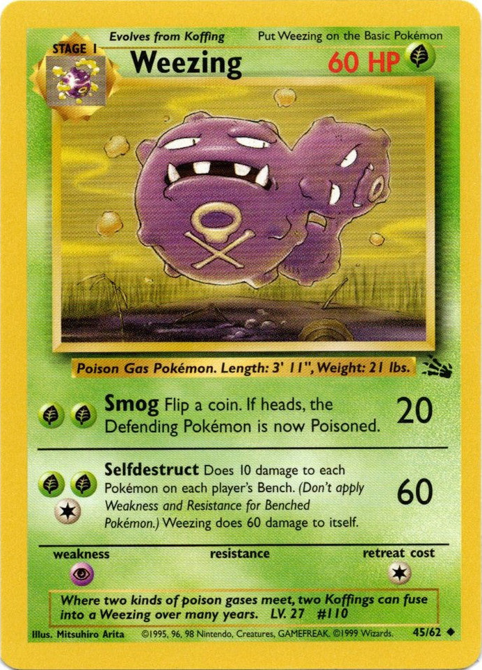 Weezing (45/62) [Fossil Unlimited] | Good Games Morley