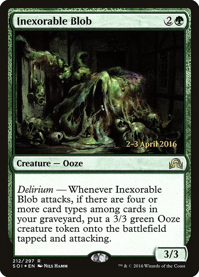 Inexorable Blob [Shadows over Innistrad Prerelease Promos] | Good Games Morley