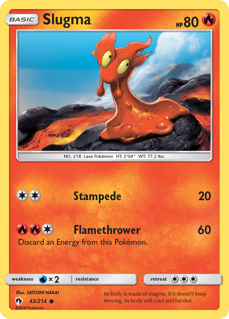 Slugma (43/214) [Sun & Moon: Lost Thunder] | Good Games Morley