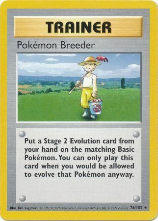 Pokemon Breeder (76/102) [Base Set Shadowless Unlimited] | Good Games Morley