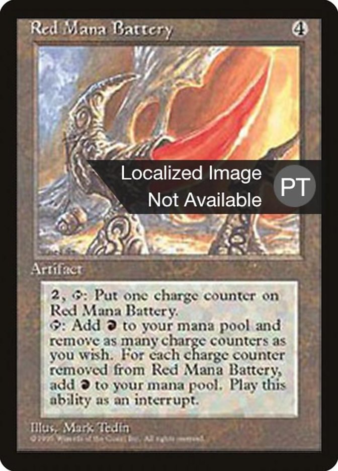 Red Mana Battery [Fourth Edition (Foreign Black Border)] | Good Games Morley
