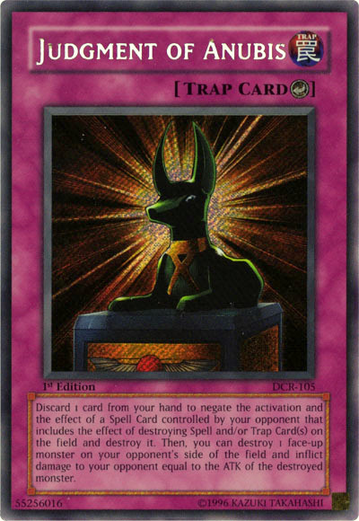 Judgment of Anubis [DCR-105] Secret Rare | Good Games Morley