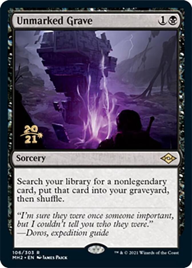 Unmarked Grave [Modern Horizons 2 Prerelease Promos] | Good Games Morley