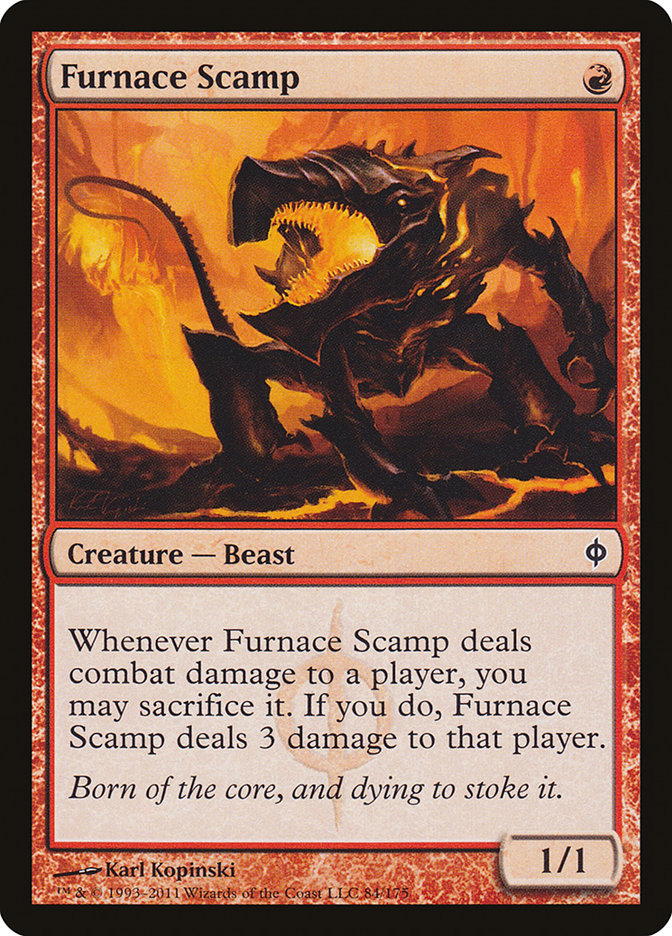 Furnace Scamp [New Phyrexia] | Good Games Morley
