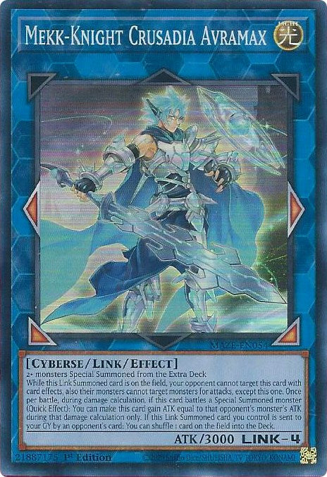 Mekk-Knight Crusadia Avramax [MAZE-EN054] Super Rare | Good Games Morley