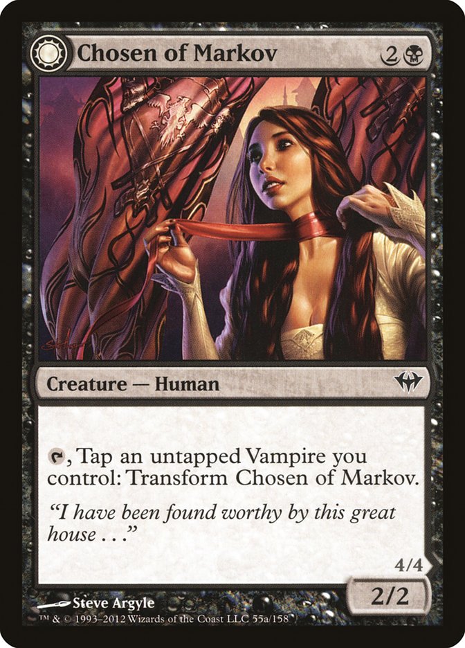 Chosen of Markov // Markov's Servant [Dark Ascension] | Good Games Morley