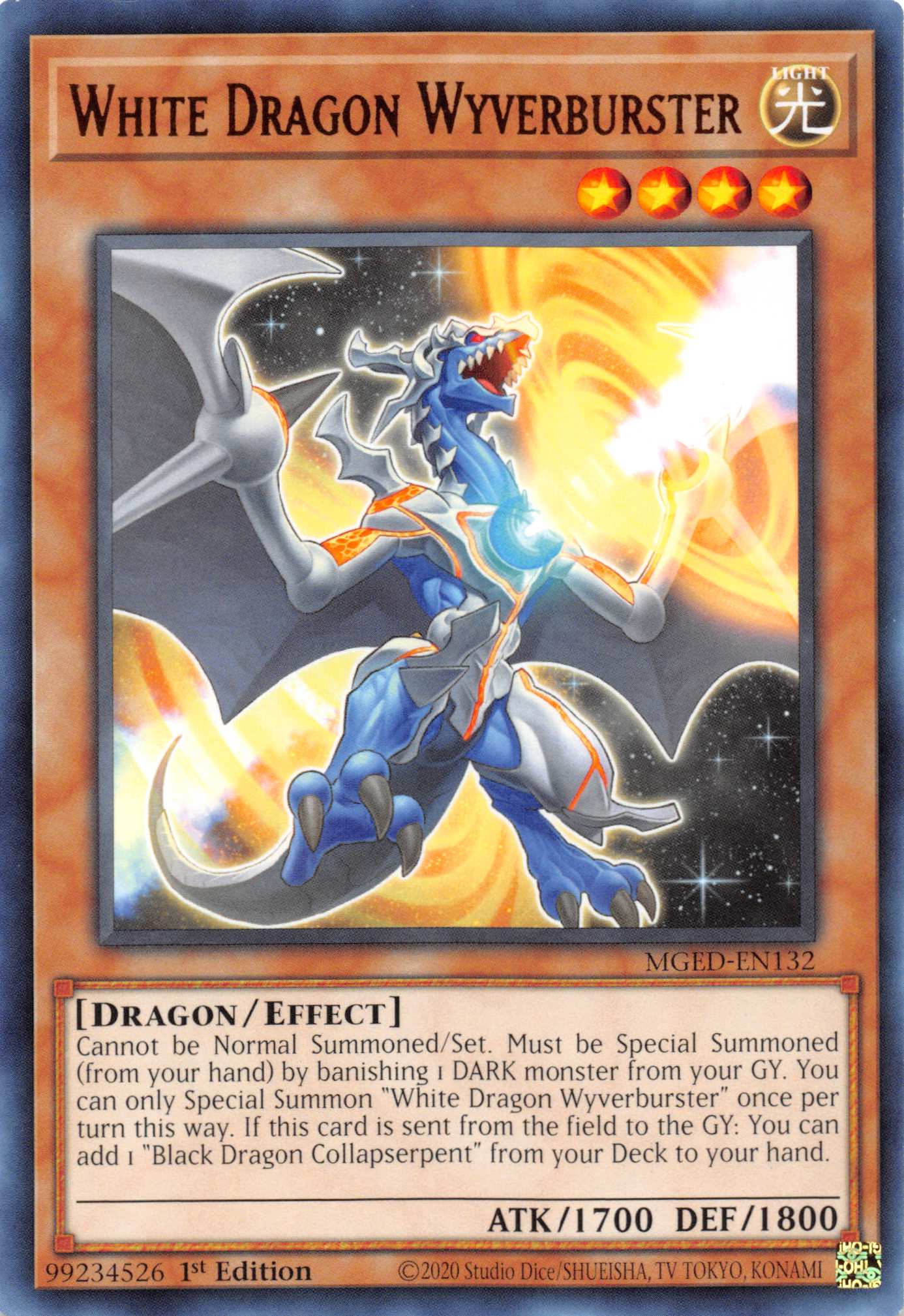 White Dragon Wyverburster [MGED-EN132] Rare | Good Games Morley