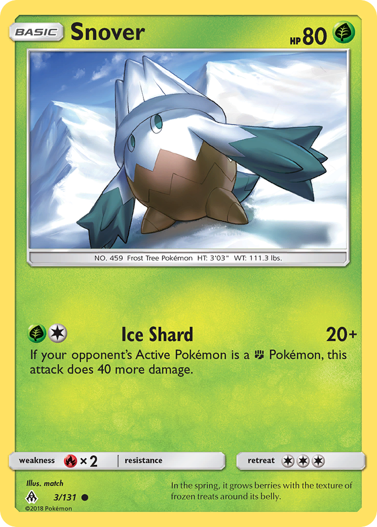 Snover (3/131) [Sun & Moon: Forbidden Light] | Good Games Morley