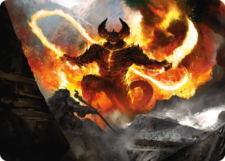 The Balrog, Flame of Udun Art Card [The Lord of the Rings: Tales of Middle-earth Art Series] | Good Games Morley