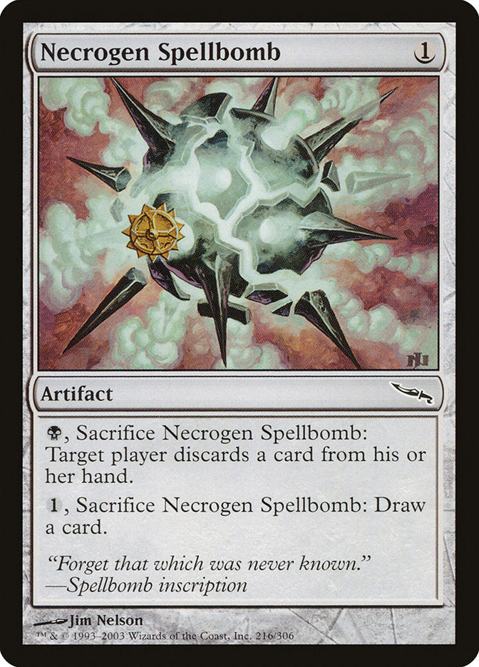 Necrogen Spellbomb [Mirrodin] | Good Games Morley