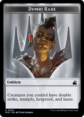 Bird // Emblem - Domri Rade Double-Sided Token [Ravnica Remastered Tokens] | Good Games Morley