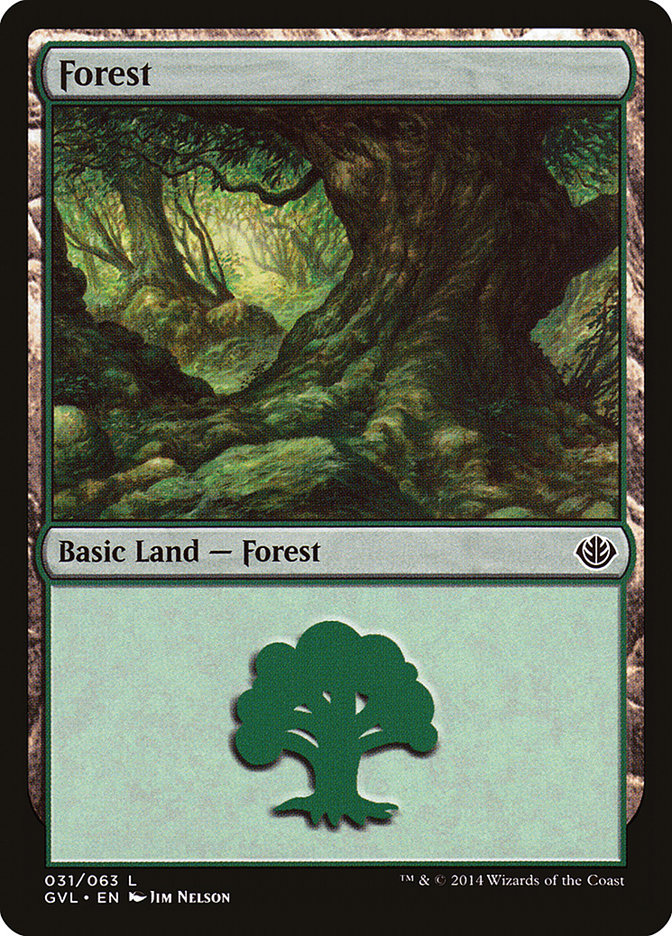 Forest (31) (Garruk vs. Liliana) [Duel Decks Anthology] | Good Games Morley