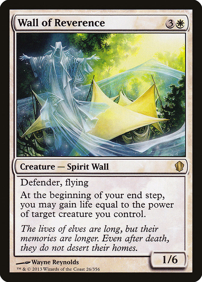 Wall of Reverence [Commander 2013] | Good Games Morley