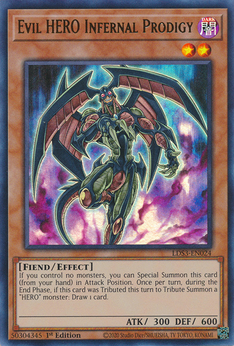 Evil HERO Infernal Prodigy [LDS3-EN024] Ultra Rare | Good Games Morley