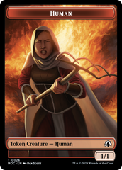 Tentacle // Human (26) Double-Sided Token [March of the Machine Commander Tokens] | Good Games Morley