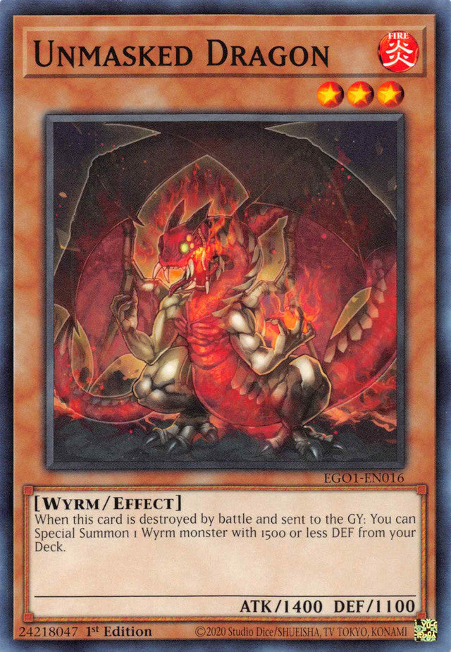 Unmasked Dragon [EGO1-EN016] Common | Good Games Morley