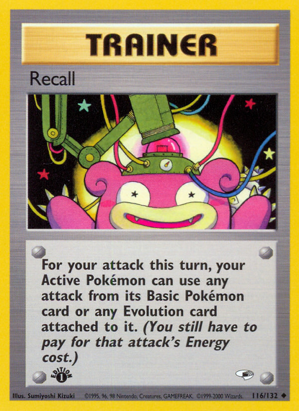 Recall (116/132) [Gym Heroes 1st Edition] | Good Games Morley