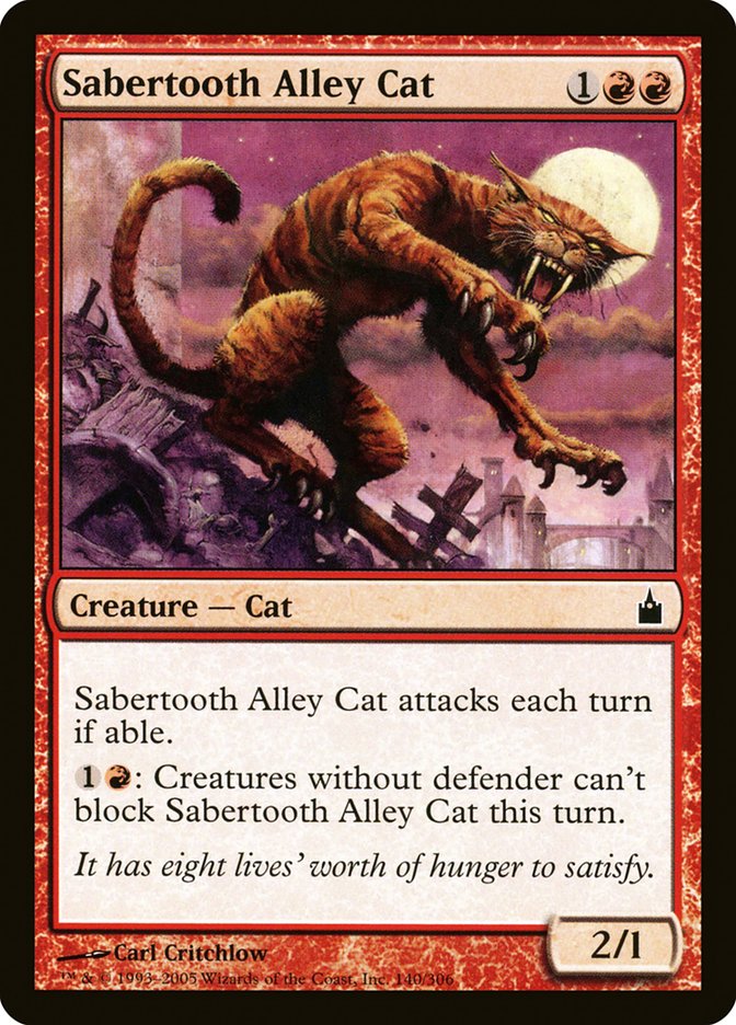 Sabertooth Alley Cat [Ravnica: City of Guilds] | Good Games Morley