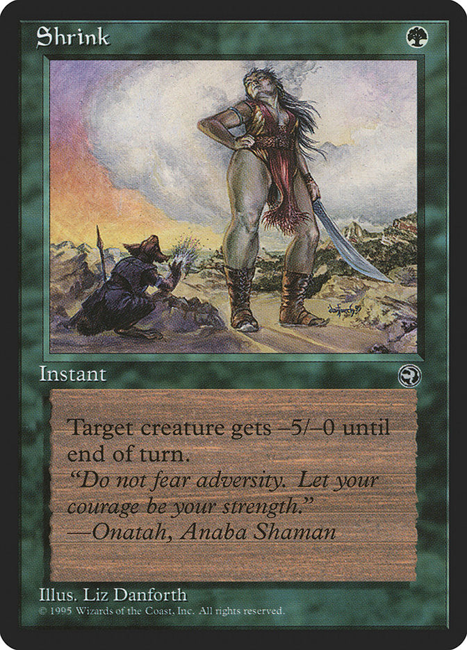 Shrink (Onatah Flavor Text) [Homelands] | Good Games Morley