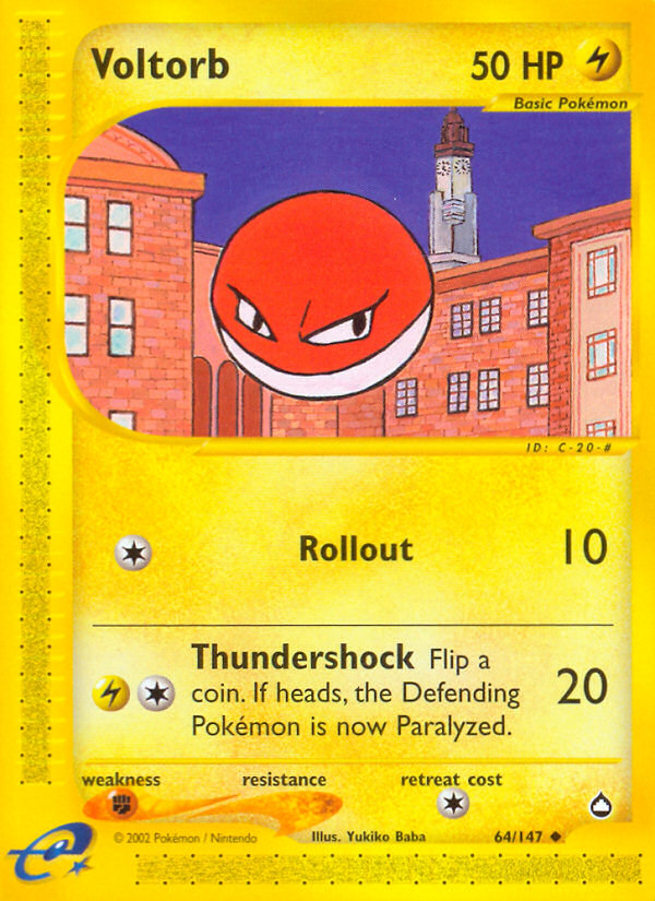 Voltorb (64/147) [Aquapolis] | Good Games Morley