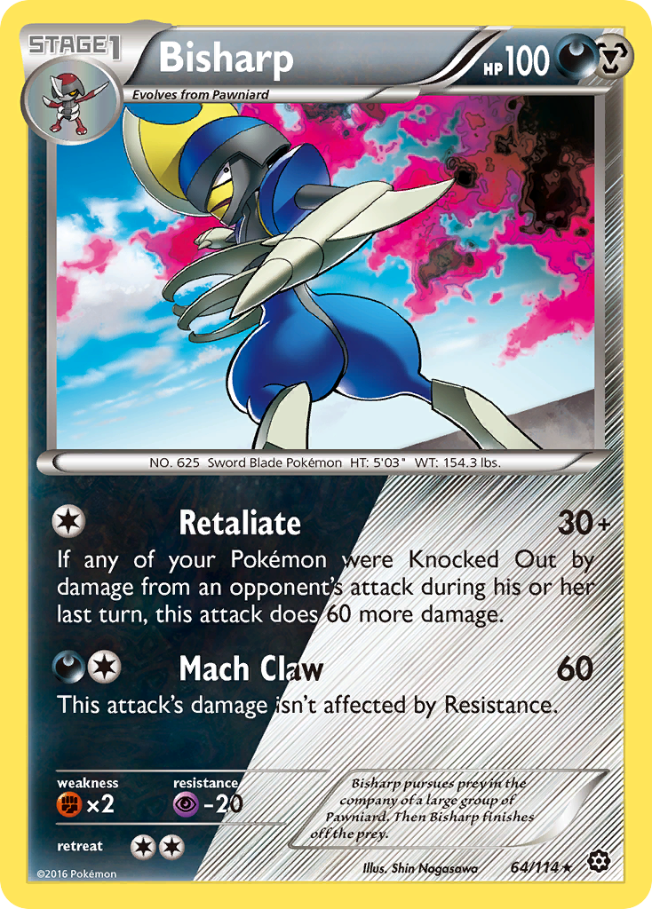Bisharp (64/114) [XY: Steam Siege] | Good Games Morley