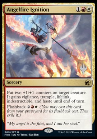 Angelfire Ignition (Promo Pack) [Innistrad: Midnight Hunt Promos] | Good Games Morley