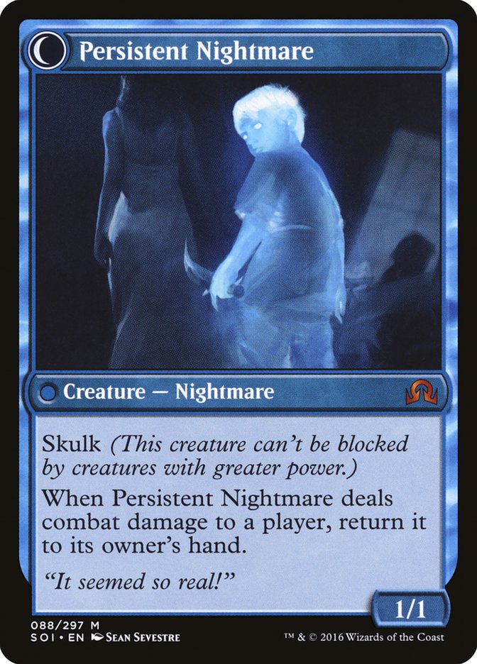 Startled Awake // Persistent Nightmare [Shadows over Innistrad] | Good Games Morley