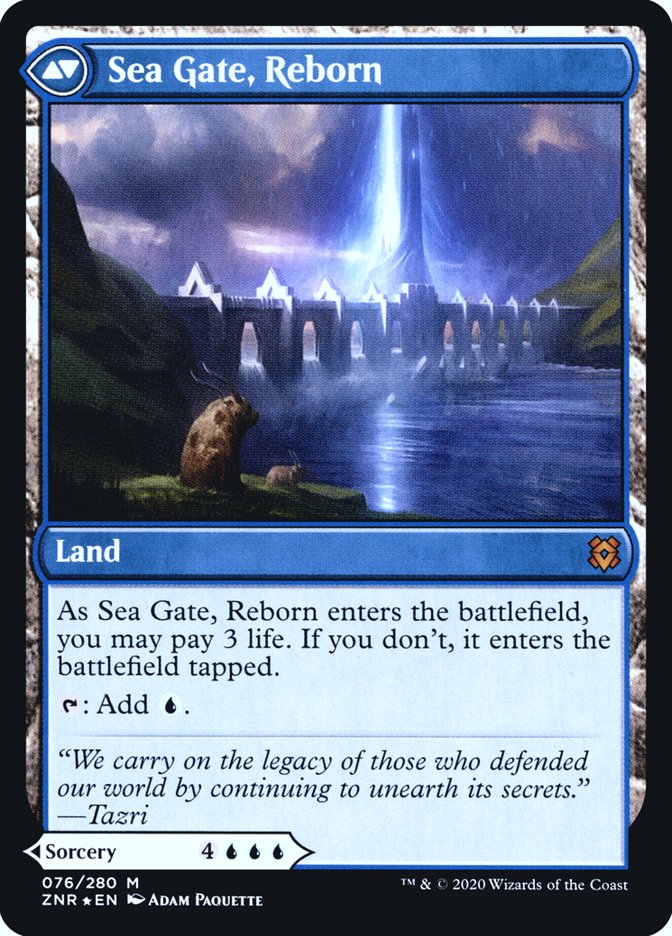 Sea Gate Restoration // Sea Gate, Reborn [Zendikar Rising Prerelease Promos] | Good Games Morley