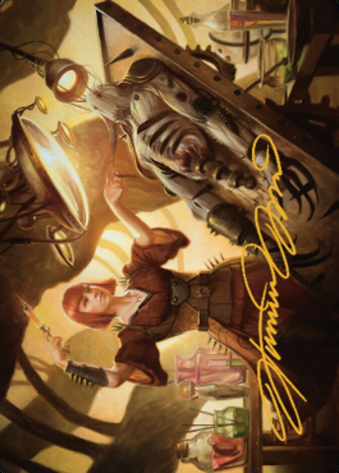 Ashnod, Flesh Mechanist Art Card (Gold-Stamped Signature) [The Brothers' War Art Series] | Good Games Morley