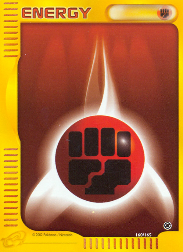Fighting Energy (160/165) [Expedition: Base Set] | Good Games Morley
