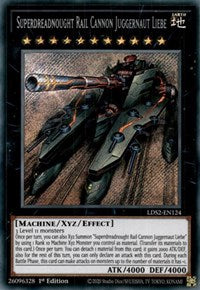 Superdreadnought Rail Cannon Juggernaut Liebe [LDS2-EN124] Secret Rare | Good Games Morley