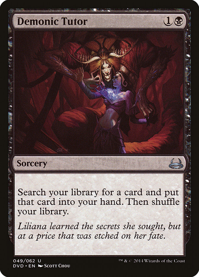 Demonic Tutor (Divine vs. Demonic) [Duel Decks Anthology] | Good Games Morley