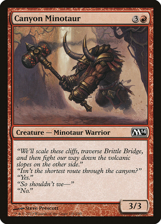 Canyon Minotaur [Magic 2014] | Good Games Morley