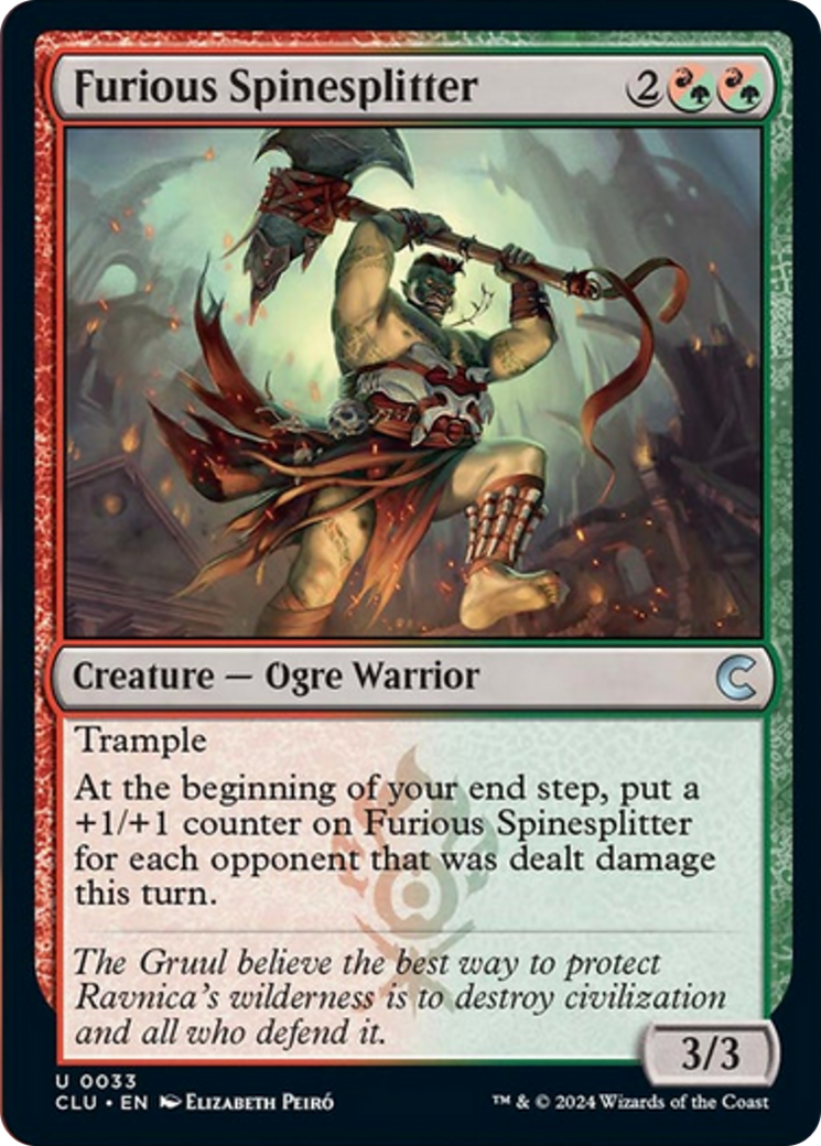 Furious Spinesplitter [Ravnica: Clue Edition] | Good Games Morley