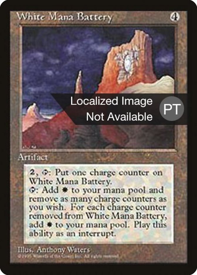 White Mana Battery [Fourth Edition (Foreign Black Border)] | Good Games Morley