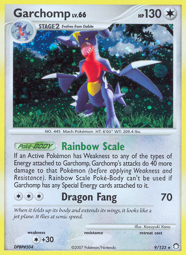 Garchomp (9/123) [Diamond & Pearl: Mysterious Treasures] | Good Games Morley