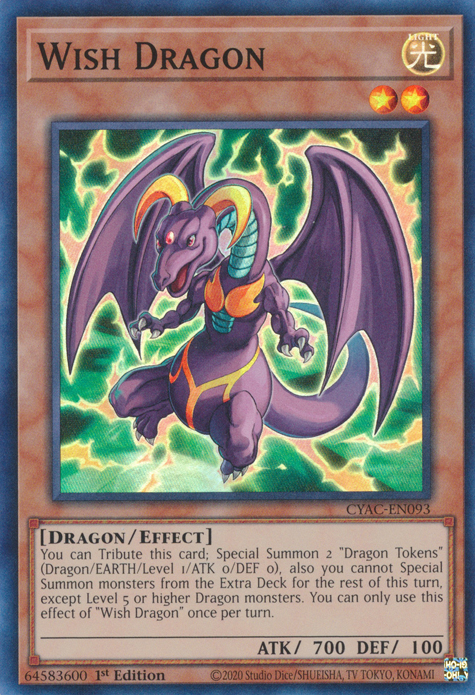 Wish Dragon [CYAC-EN093] Super Rare | Good Games Morley
