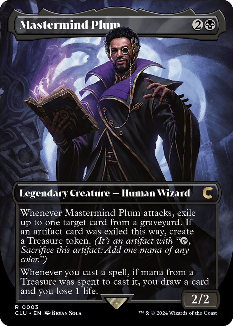 Mastermind Plum (Borderless) [Ravnica: Clue Edition] | Good Games Morley