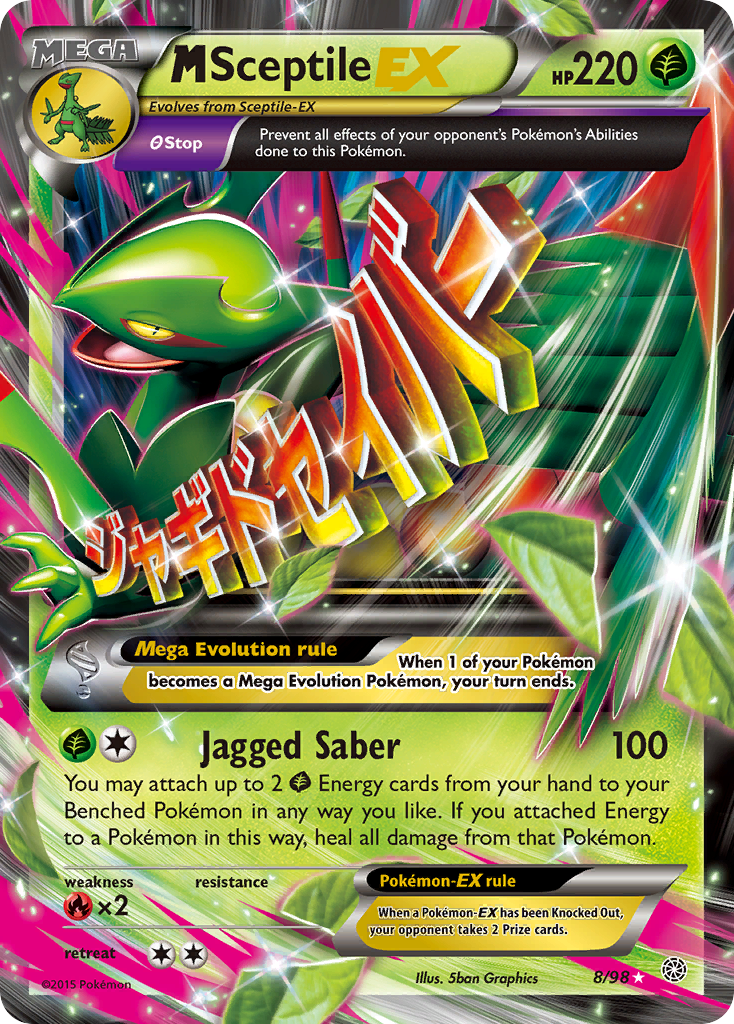 M Sceptile EX (8/98) [XY: Ancient Origins] | Good Games Morley