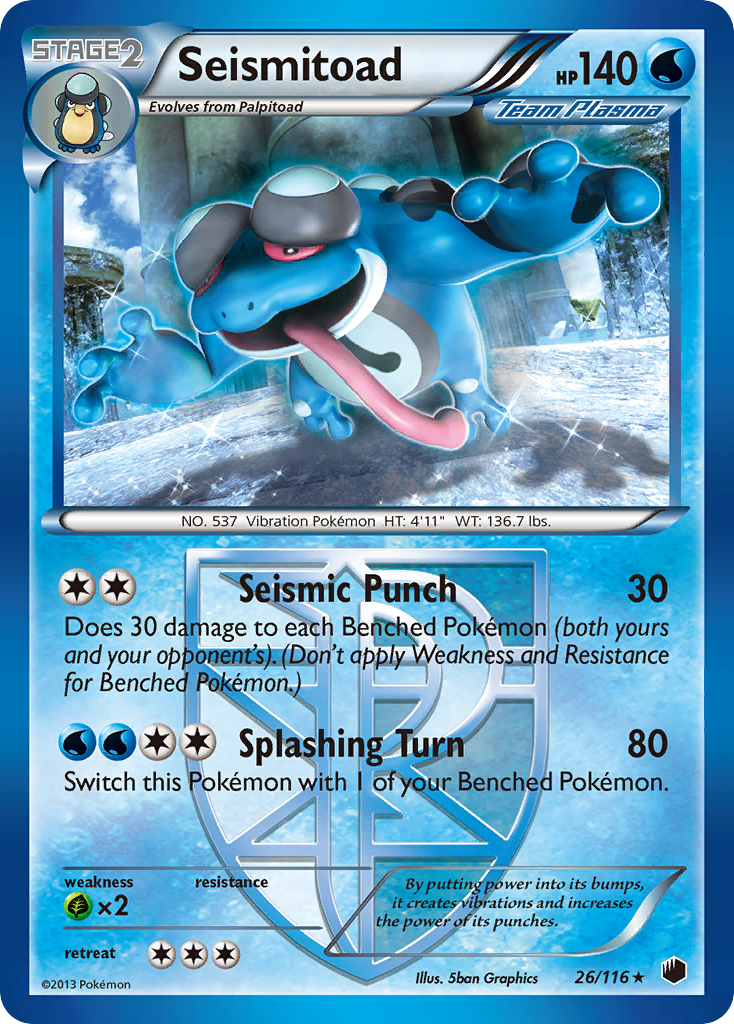 Seismitoad (26/116) [Black & White: Plasma Freeze] | Good Games Morley