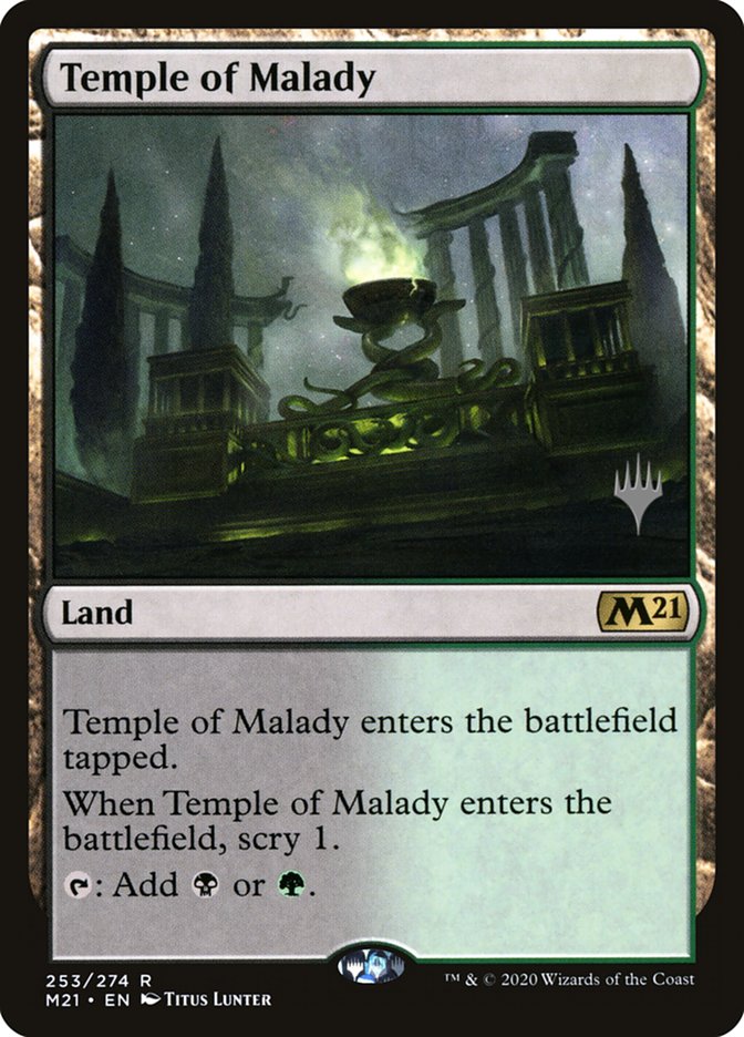 Temple of Malady (Promo Pack) [Core Set 2021 Promos] | Good Games Morley